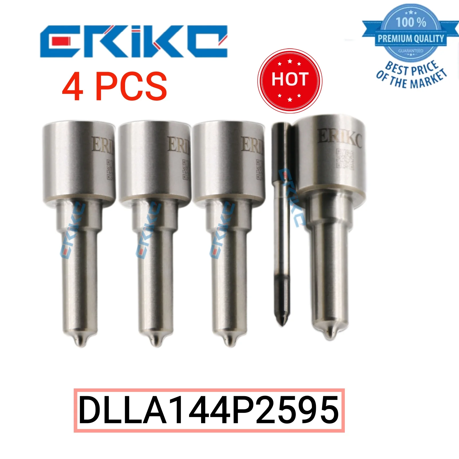 

4 шт. DLLA144P2595 сопло дизельного двигателя DLLA 144 P 2595, пожарная струя, оригинальная насадка стандартного топлива 144P2595