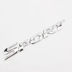 Stylish 3D Metal Fashion Emblem Badge Decal (Silver)