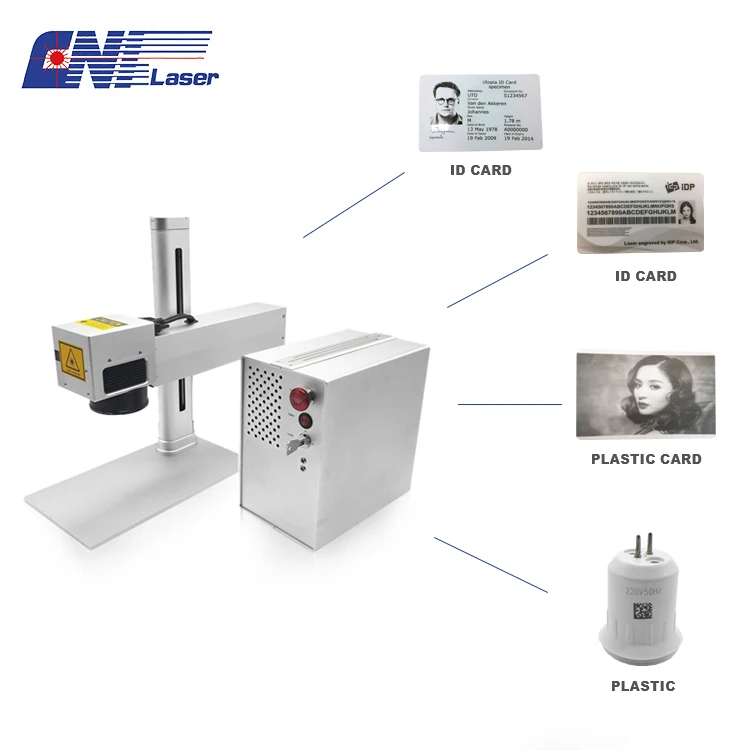

50Kw deep engraving id card plastic carvings metal board laser engraving metal logo pvc marking laser marking machine