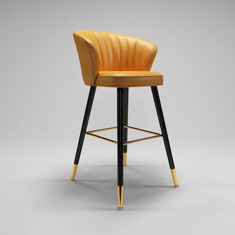 

Simple Modern Office Iron Bar Chairs Kitchen Design Chair Stools Armchairs Designer Household Bar Chair Luxury Furniture