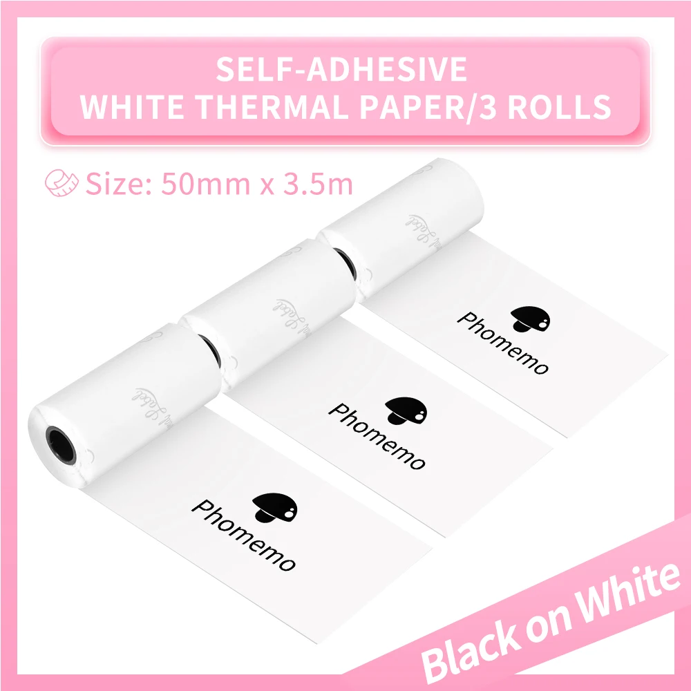 M02 Self adhesive Thermal Paper BPA Free Printing Thermal Photo Sticker