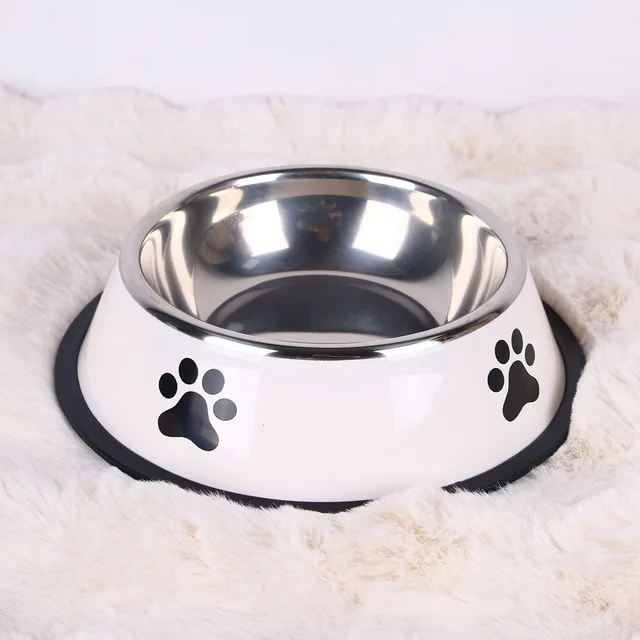 Stainless steel pet bowl cat bowl dog food bowl multiple specifications anti-fall food bowl large capacity feeding pet supplies 2