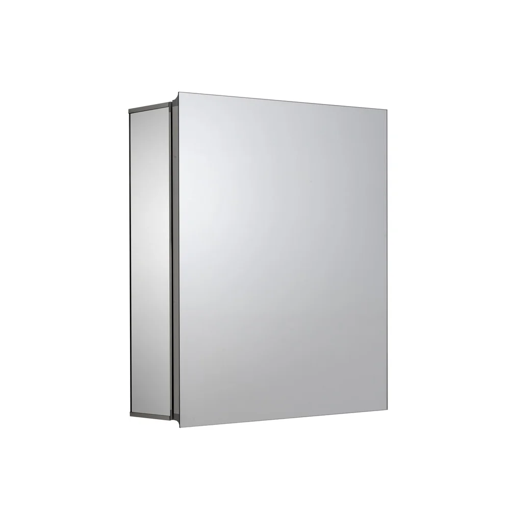 Aluminum Mirror Medicine Cabinet Close Hinge Recessed Storage Cabinet