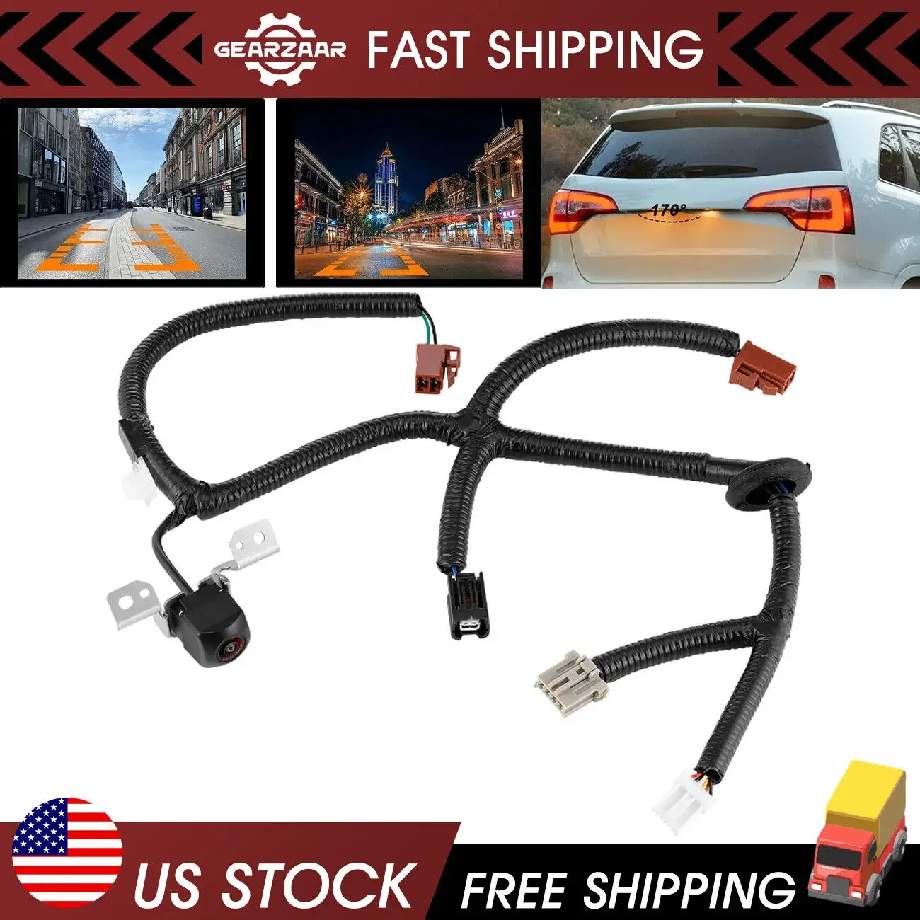 

39530-SZA-A01 Car Rear View Camera Wide Angle For 2012 2013 2014 2015 Honda Pilot Reverse Backup Parking Camera 39530SZAA01