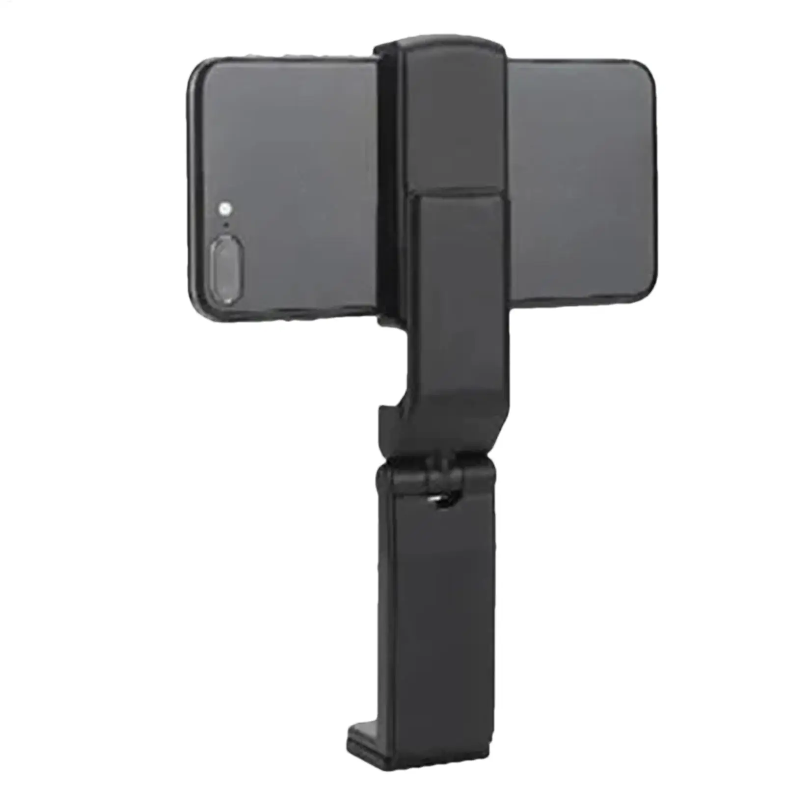 Black Travel Portable Mobile Phone Holder Foldable Phone Mount 360-Degree Desktop Cellphone Holder for Camping Workout