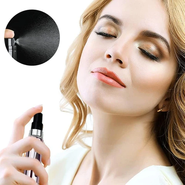 Atomiseur de parfum Portable de 5ml, récipient liquide pour cosmétiques de voyage, Mini vaporisateur en aluminium, bouteille vide rechargeable, 1/4 pièces 2