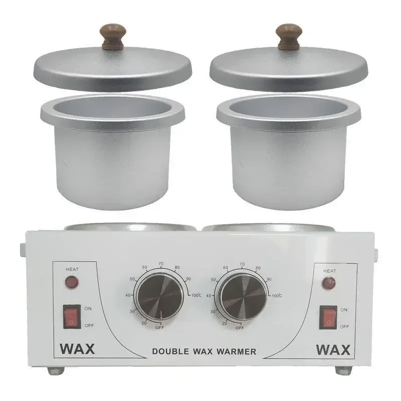 Double Furnace Multifunction Temperature Adjustment Double Pot Wax Melting Machine Hair Removal Instrument Wax Treatment Machine for wax heater,hair removal wax,hair removal tool