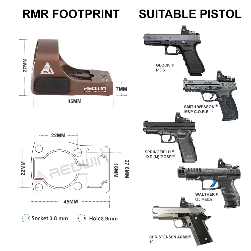 Red Dot Sight for GLOCK and AR15