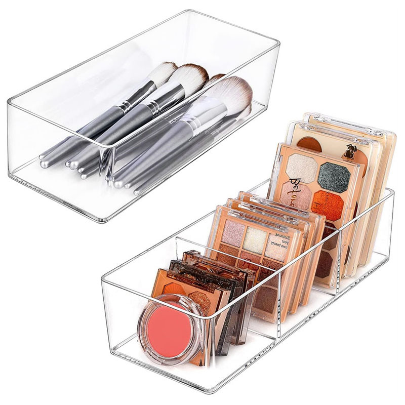 Acrylic Cosmetics Storage Box for Lipstick Makeup Brushes Layered Storage Desktop Drawer Comestic Tools Makeup Puff Storage Box