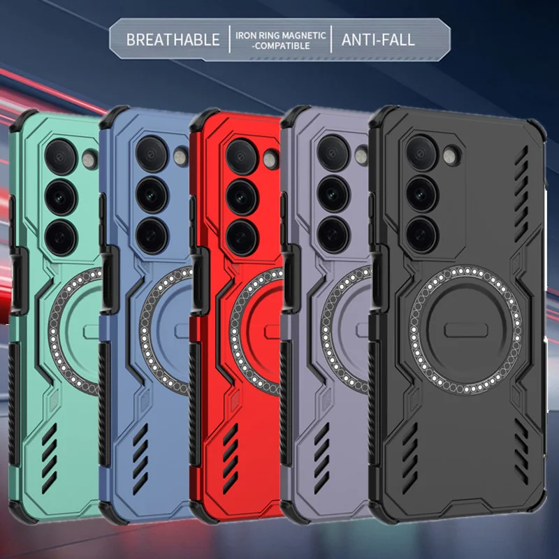 Lens Protection Heat Dissipation Case For OPPO A5 5G 4G Cover Magnetic Wireless Charging Shell Fundas Coque 1