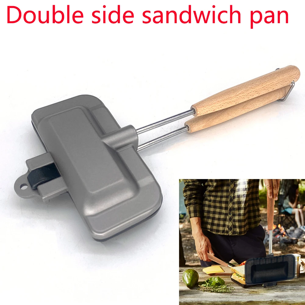 Sandwich Toaster Double Sided Pan Toasted Sandwich Toastie Maker Stovetop  Toaster Breakfast Maker Non Stick Baking Pan - AliExpress
