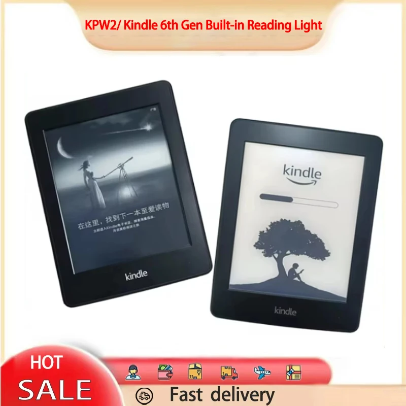 6th Generation E-Reader-With Backlight-E-Book Reader Kindle PaperWhite 2