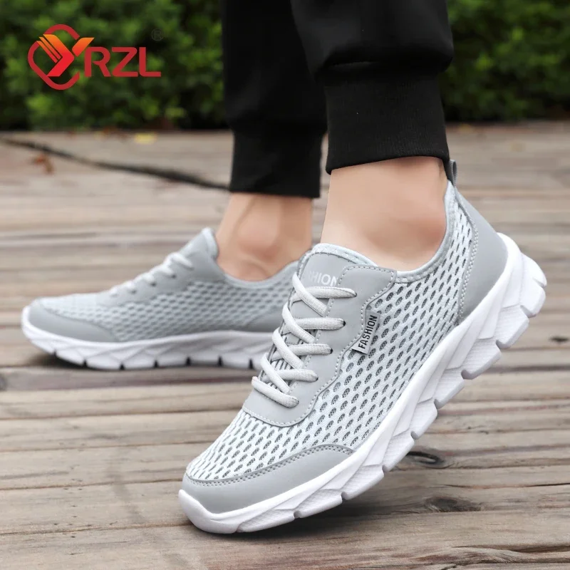 YRZL Men's Tennis Lightweight Breathable Mesh Athletic Shoes 2