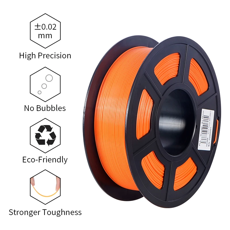 Kingroon-pla Petg Filamento para Impressora 3d Material de Impressão 3d Degradável Ecológico Plástico 1kg 1.75 mm 2.2lbs Alta Qualidade - Imagem 5