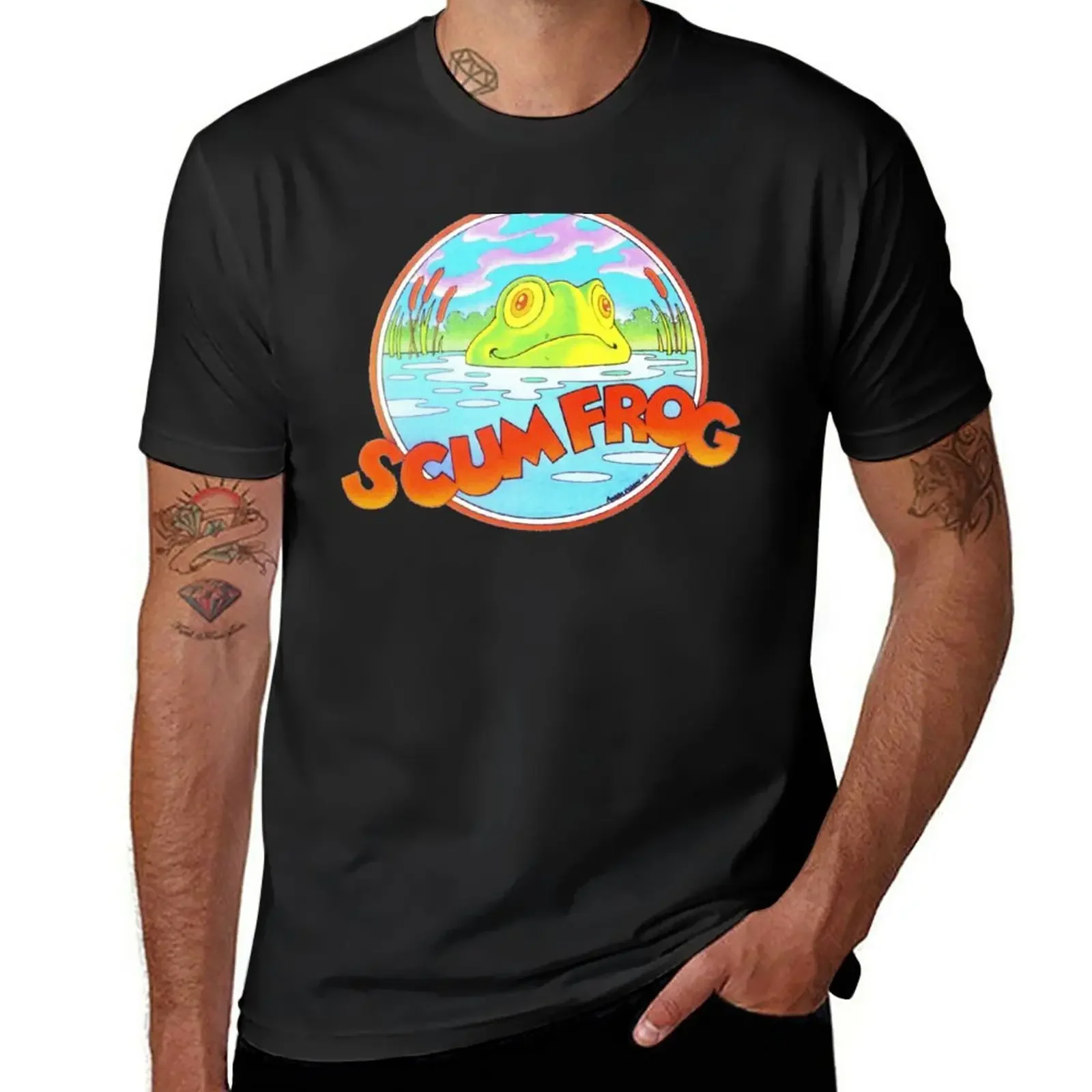 

Scum Frog Lure Bait T-Shirt boys animal print oversizeds plus sizes mens t shirts