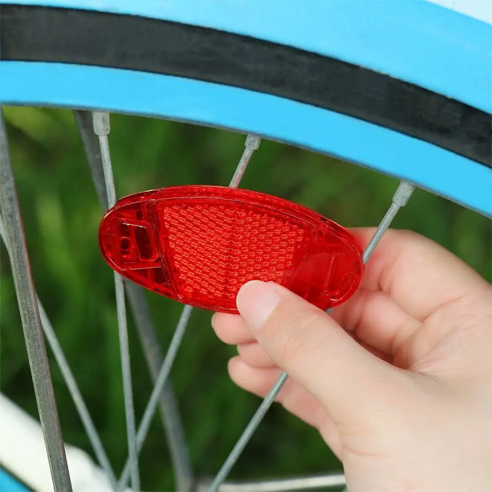 4 Pcs Bicycle Spoke Reflector Safety Warning Light Wheel Rim