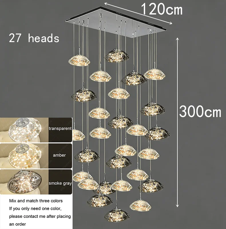 Long 16 heads pendant light