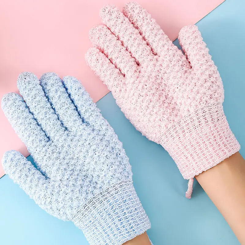 Cleaning Bath Glove Shower Exfoliating Mitt Scrub Body Massage SPA Foam Rubbing Mud Peeling Brush Bathroom Accessories