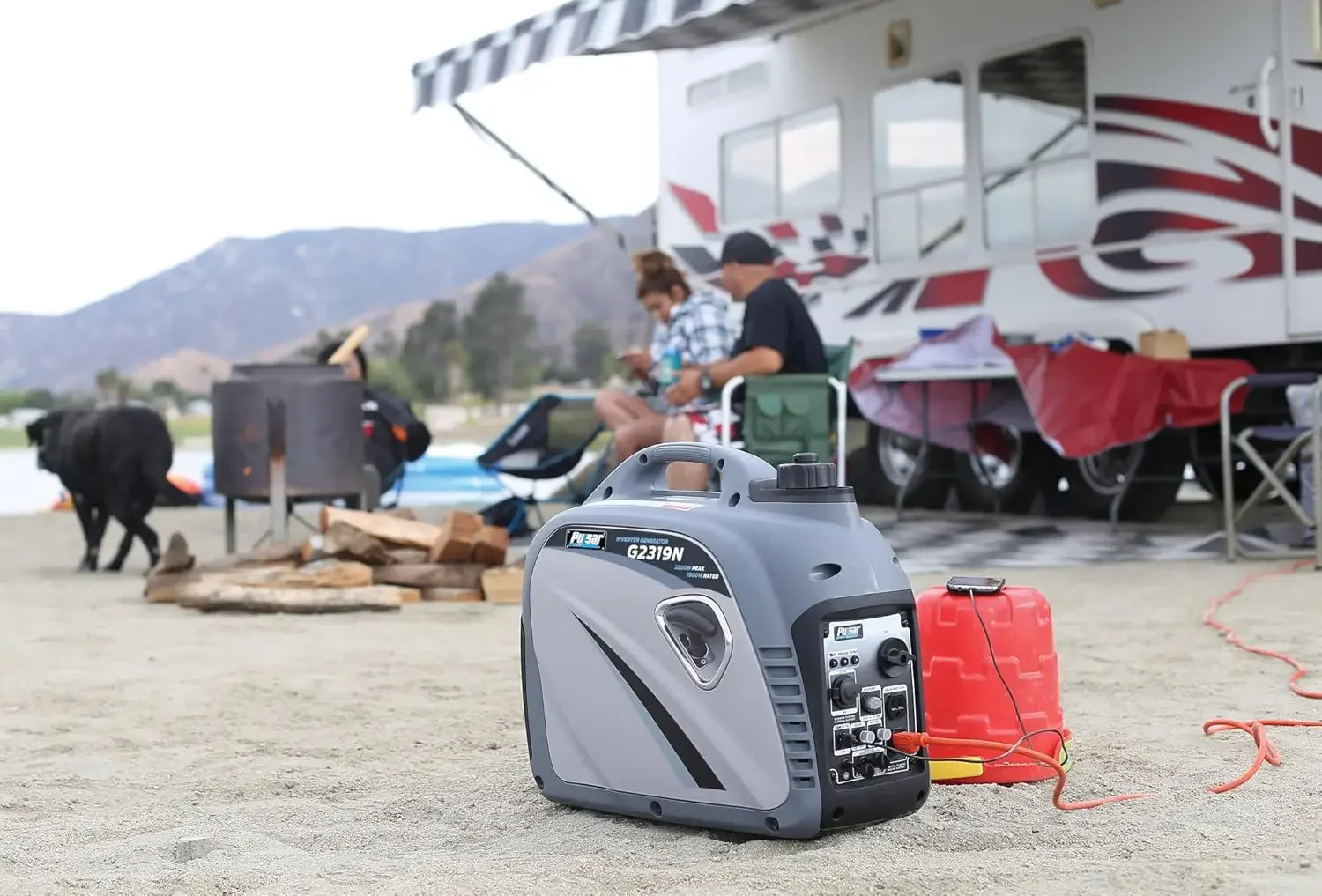 2300W Portable Gas Inverter Generator USB Outlet Quiet Power