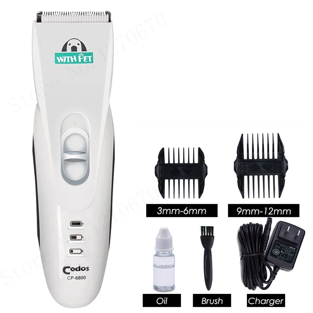 Dog Hair Trimmer Rechargeable Electric Pet Clipper Cat Grooming Shaver