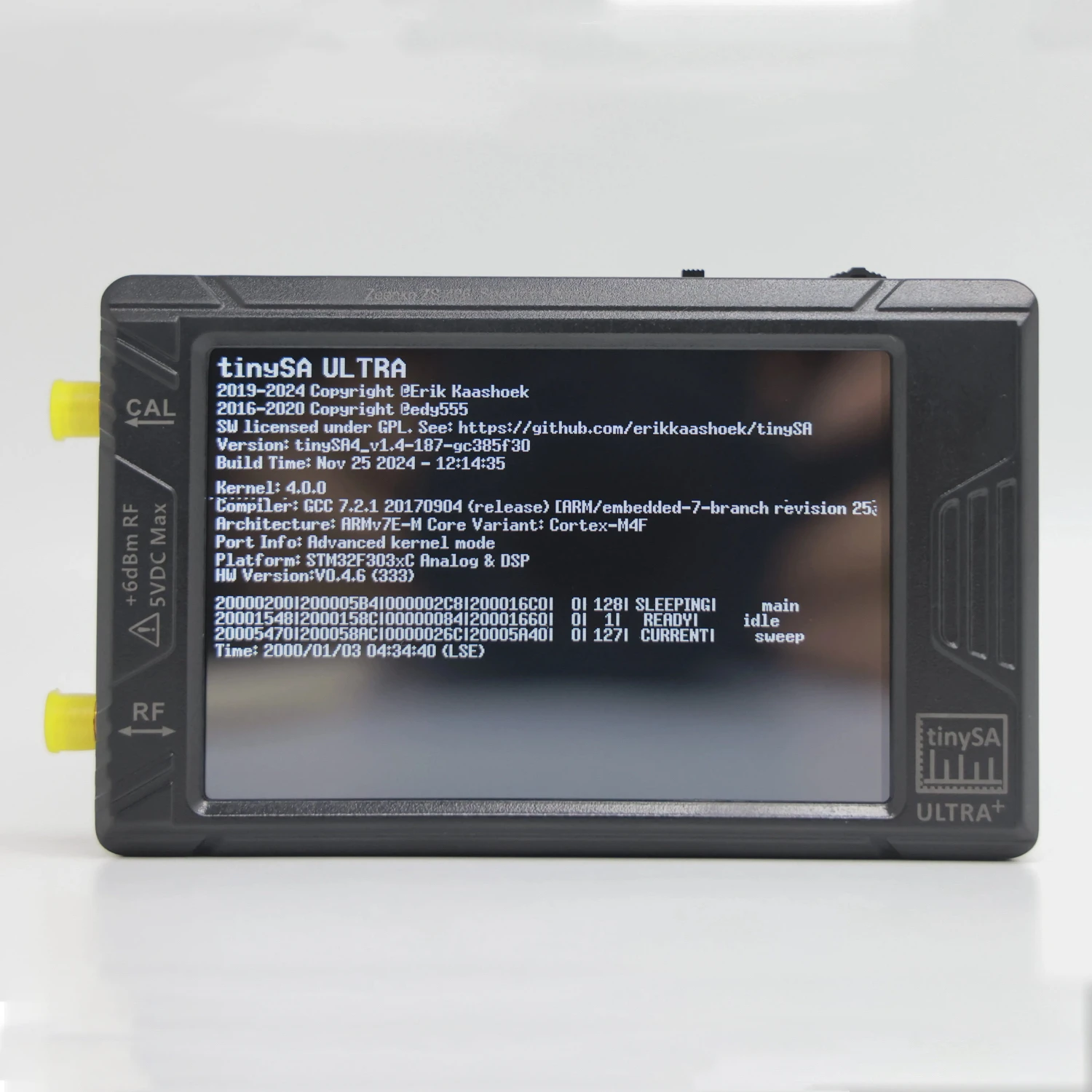 スペクトラムアナライザ TinySA 新品箱入り Zeenko-tinysa ultra plusポータブル小型スペクトラム