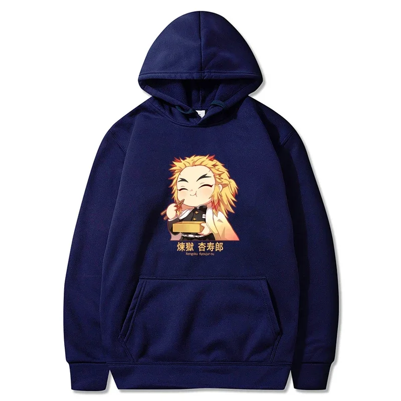 thumbnail image 1 of Sudadera con capucha de manga larga para mujer, suéter con estampado de Anime Demon Slayer, Kimetsu No Yaiba, Rengoku, Kyoujurou, Unisex, Otoño e Invierno, 1 of 3