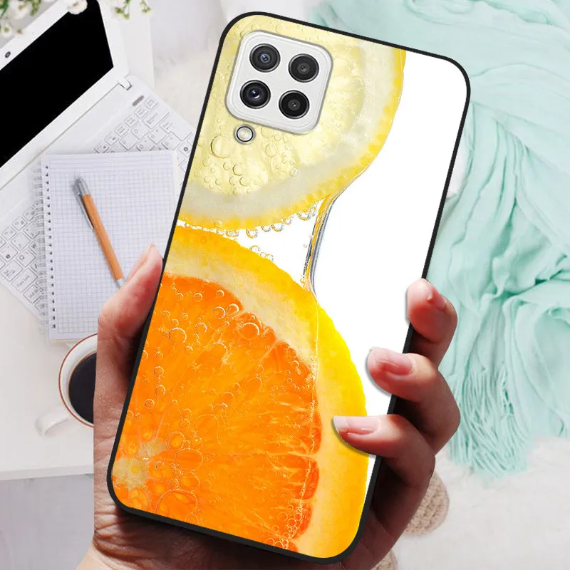 Black Silicone Soft Case with Lion and Wolf Design - Protective Shell for Samsung Galaxy A22/A22s 5G