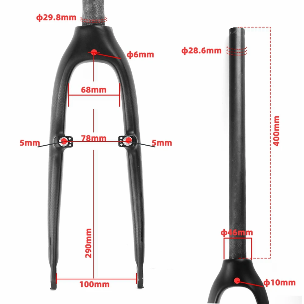 BOXフロントフォーク　XE bmx レーシング　カーボン　20インチ BOX COMPONENTS X CARBON FORK(ステムロック付属) - 東京都