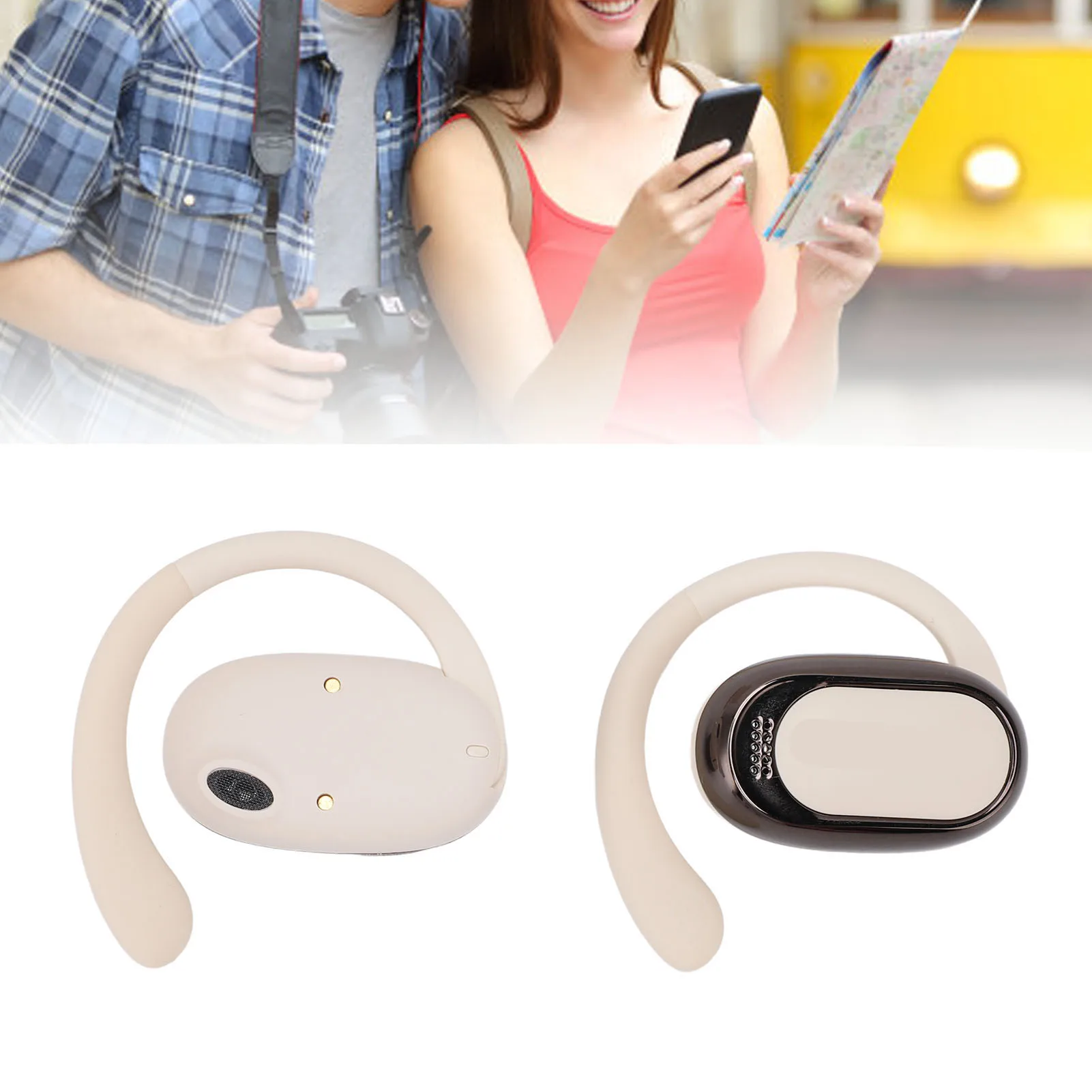 Language Translator Earbuds 144 Languages Translation Bluetooth 5.4 Wireless Music Earbuds Translator Device with Charging Case
