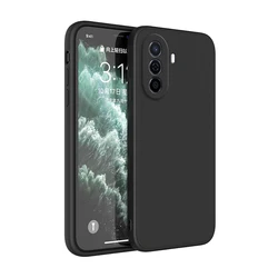 Sleek Shockproof TPU Silicone Soft Case - Protective Cover for Huawei Y70 Plus (Black)