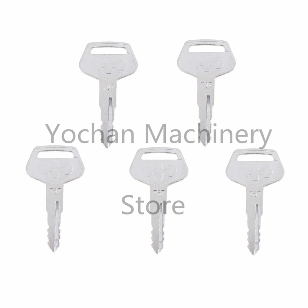 

5Pcs 787 Ignition Key For Komatsu Excavator Dozer Loader Heavy Equipment TR261434 PC Digger Free Shipping