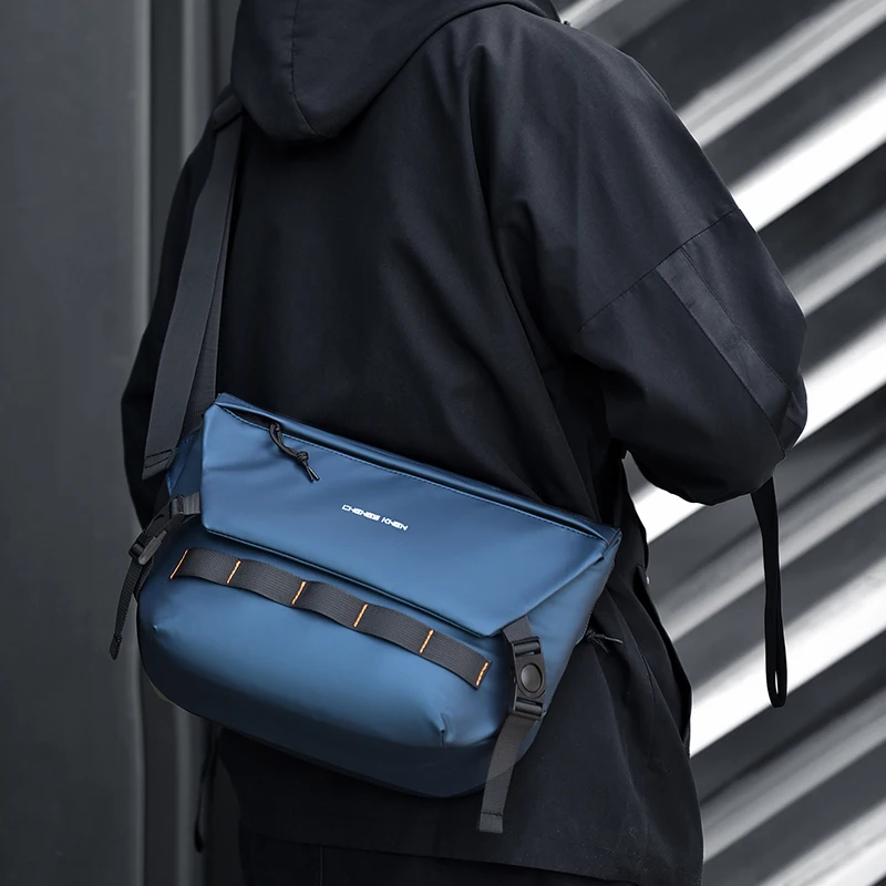 Borsa a tracolla da uomo in nylon di grande capacità Borsa a tracolla durevole per pendolarismo Borsa a tracolla alla moda per la vita urbana - immagine 3