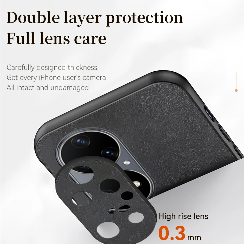 Vintage Sheepskin Magnetic Leather Phone Case Cover with MagSafe Compatibility