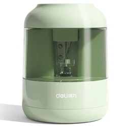 Deli Electric Automatic Pencil Sharpener for Pencils - Ideal for Students, Office, and School Supplies (Green)