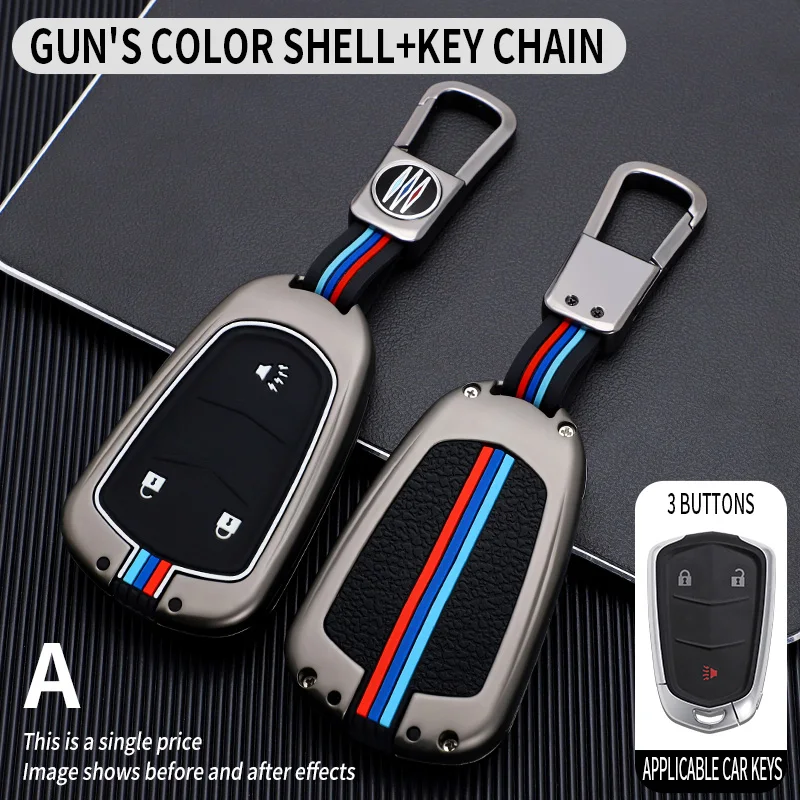 Custodia portachiavi per Auto in lega Shell per Cadillac ESV Escalade CTS XTS SRX ATS 2017 2018 2019 2022 CT5 XT5 XT6 accessori Auto - S9b2e14ebf38b4dc385027f19c73e85d7o