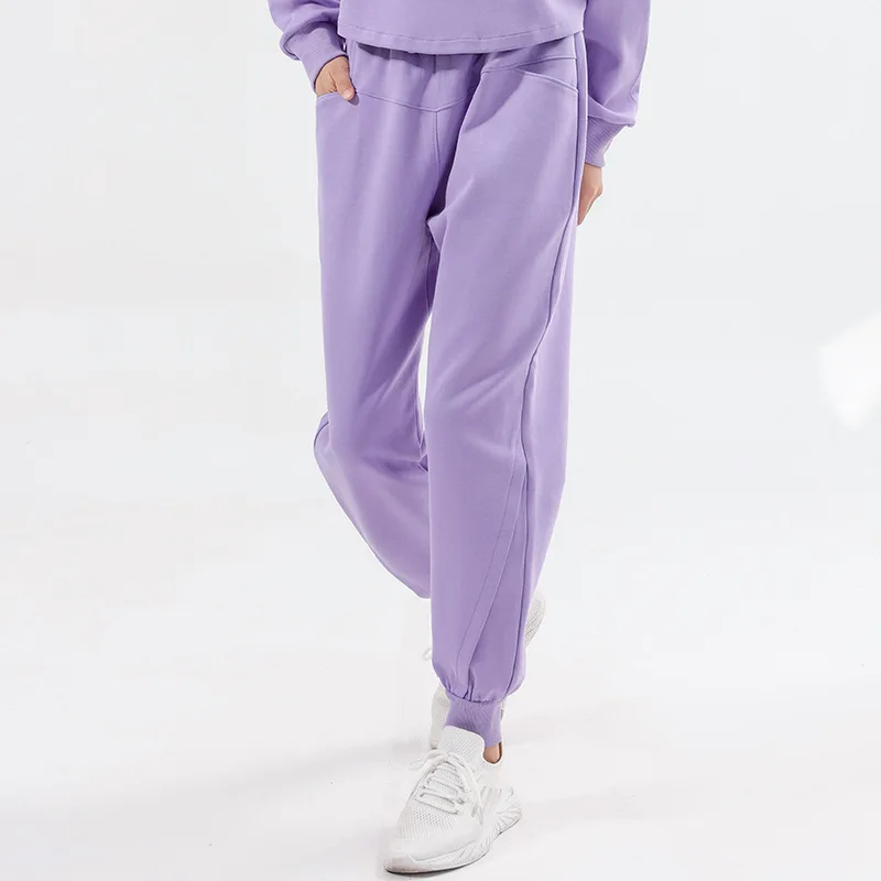 Women'S Sweatpants Autumn Winter Fashion Cotton Loose Thick Tracksuit Pants Fitness Training Running Casual Women Jogging Pants