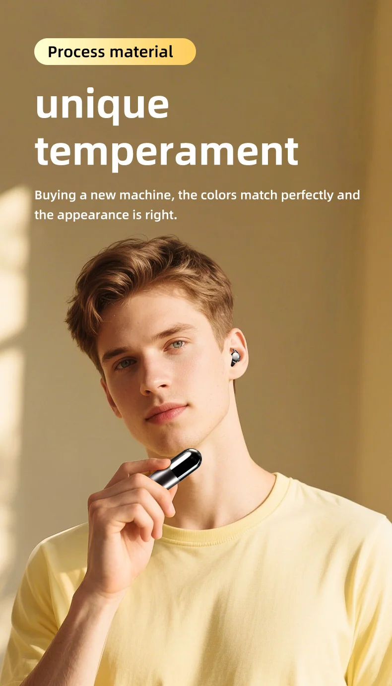 Vibration Roller Earphones Bluetooth Touch Control