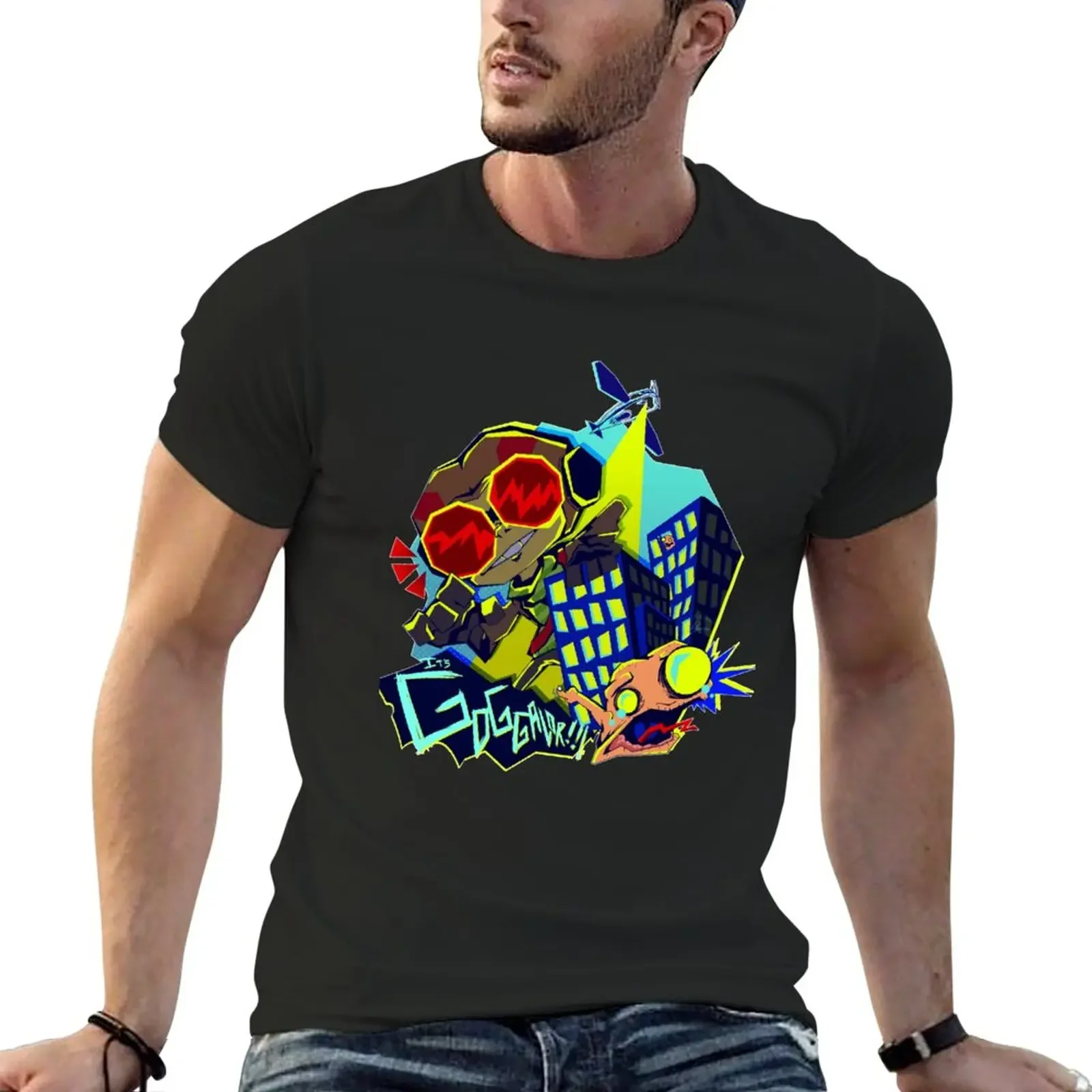 

IT'S GOGGALOR!! T-Shirt korean fashion Blouse clothes for men