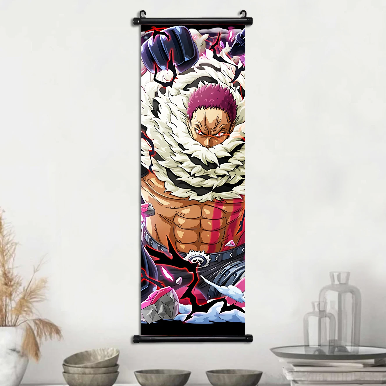 thumbnail image 1 of Póster de Anime ONE PIECE, Sanji, Roronoa Zoro, lienzo, pintura de Luffy, arte de Nami, impresión, decoración de habitación de niños, mural para colgar pergaminos, 1 of 5