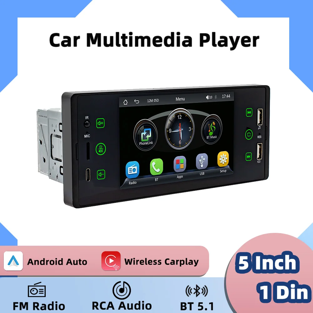 Автомобильный мультимедийный плеер, стерео-система на Android, с 5 