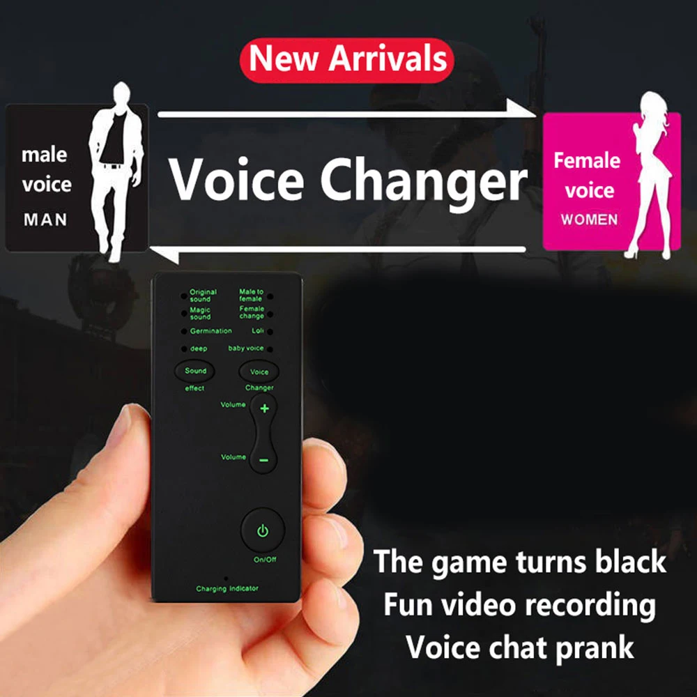Voice Changer Device 7 Sound Changes for PS4 Xbox Computer PC Phone Tablet Kids