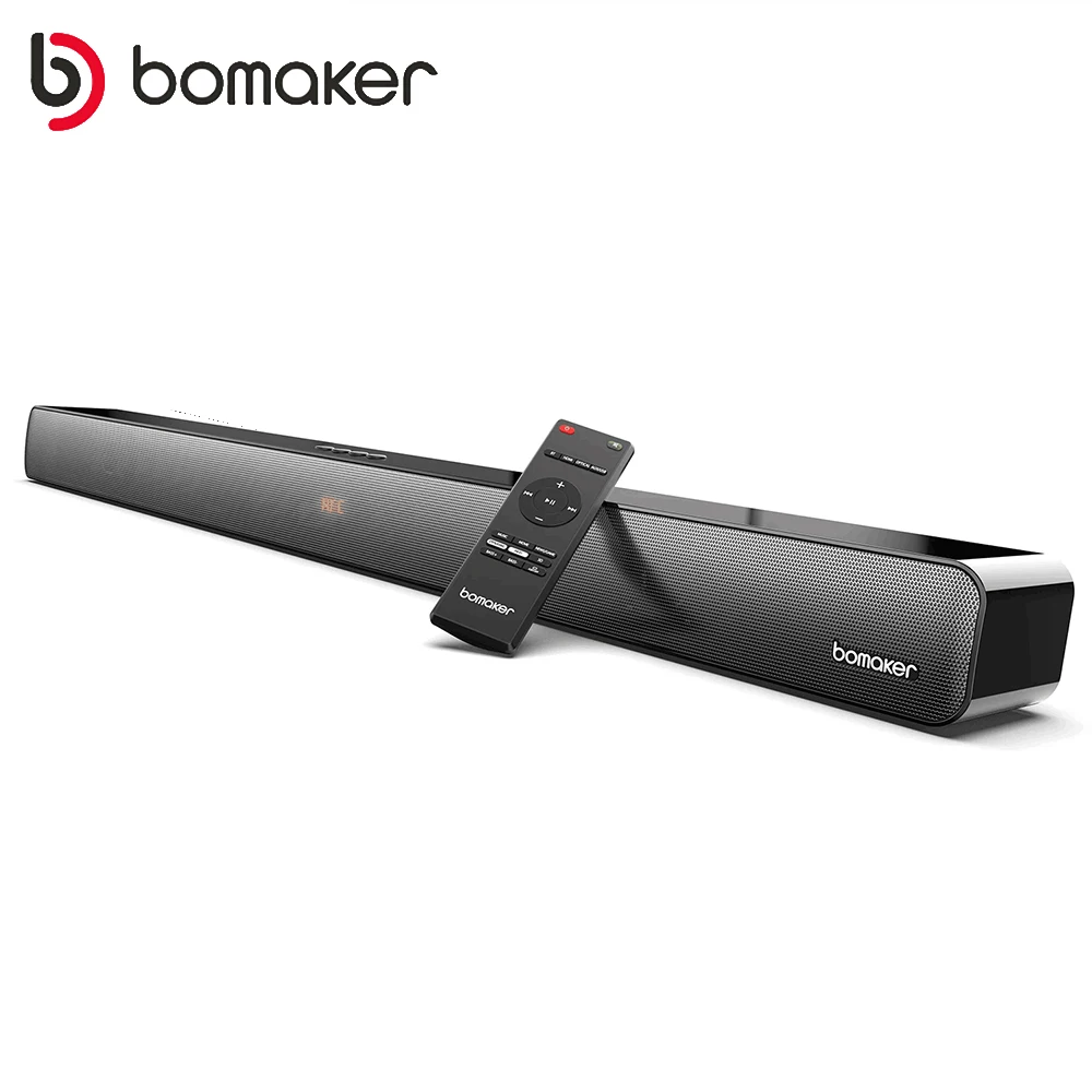 US $81.99 BOMAKER 100W TV Sound Bar Wired&Wireless Bluetooth Home 9 EQs/Deep Bass/CEC Remote/3D Surround SoundBar PC Theater TV Speaker