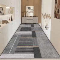 Modern Luxury Long Corridor Carpet Non-slip Stairway Hallway Stairs Decoration Rugs Washable Kitchen Mat Customizable Aisle Rug 1