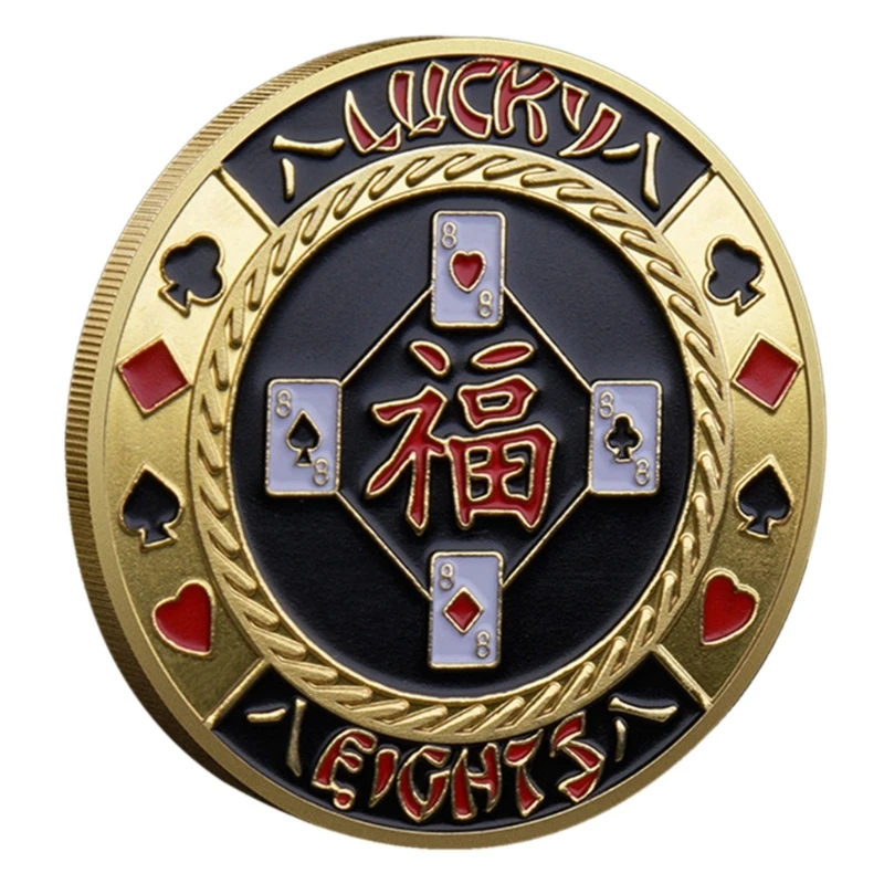 Chip Coins Metal Guard Coins Collectibles Souvenir Chip Casino Dealer Tokens Souvenir Collectible Gifts 54DE poker chips