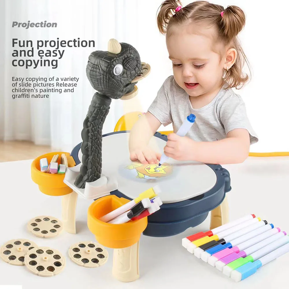 Drawing Projector For Tracing Dinosaur Painting Board Sketch Projector  Multifunctional Kids Educational Toy To Enhance Color - AliExpress