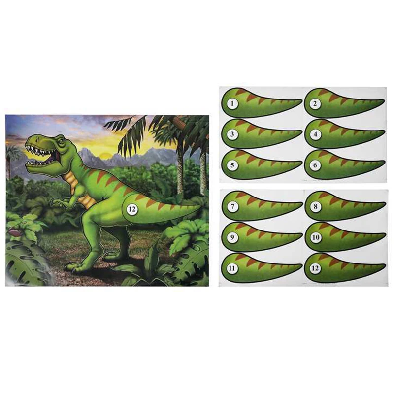  Pin The Tail On The Dinosaur Game, Large Poster