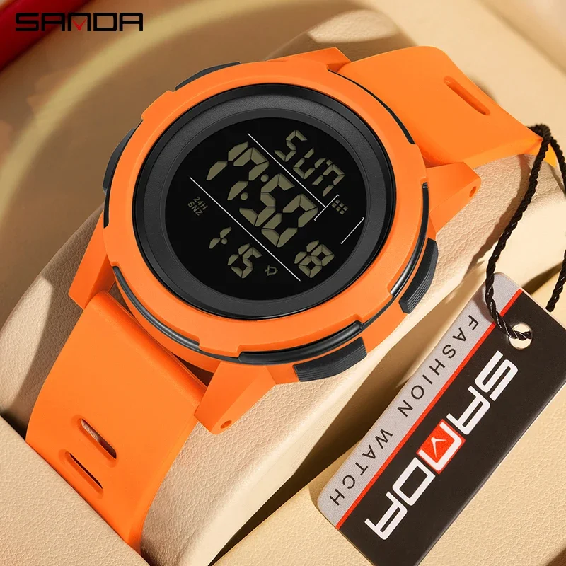 

SANDA Digital Watch Men Military Army Sport Wristwatch Top Brand Luxury LED Stopwatch Waterproof Male Electronic Clock Gift 2188