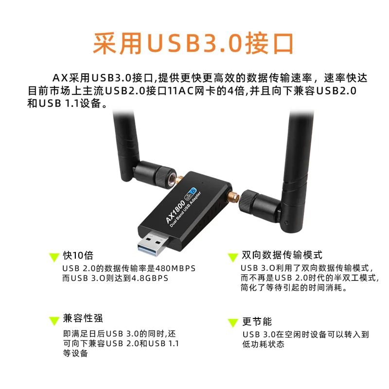 Linux Kali 듀얼 밴드 WiFi 6 무선 네트워크 카드 Ubuntu 수신기 5G 드라이버 무료 기가비트 외부 패킷 캡처