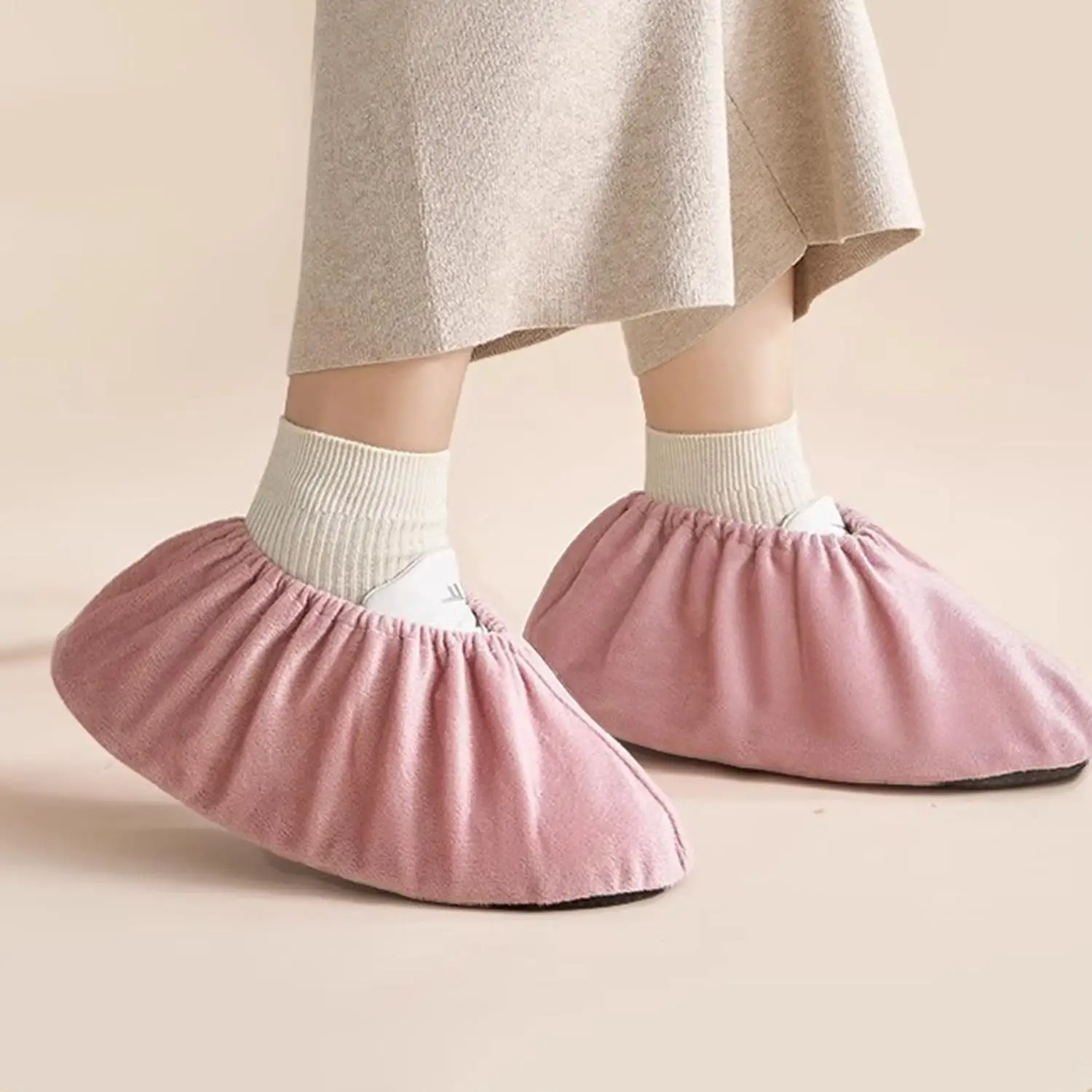 Frauen Männer Wiederverwendbare Schuh Abdeckungen Nicht-slip Waschbar Halten Boden Teppich Reinigung Haushalt Indoor Outdoor Schuhe Schutz Abdeckung – Detail 4