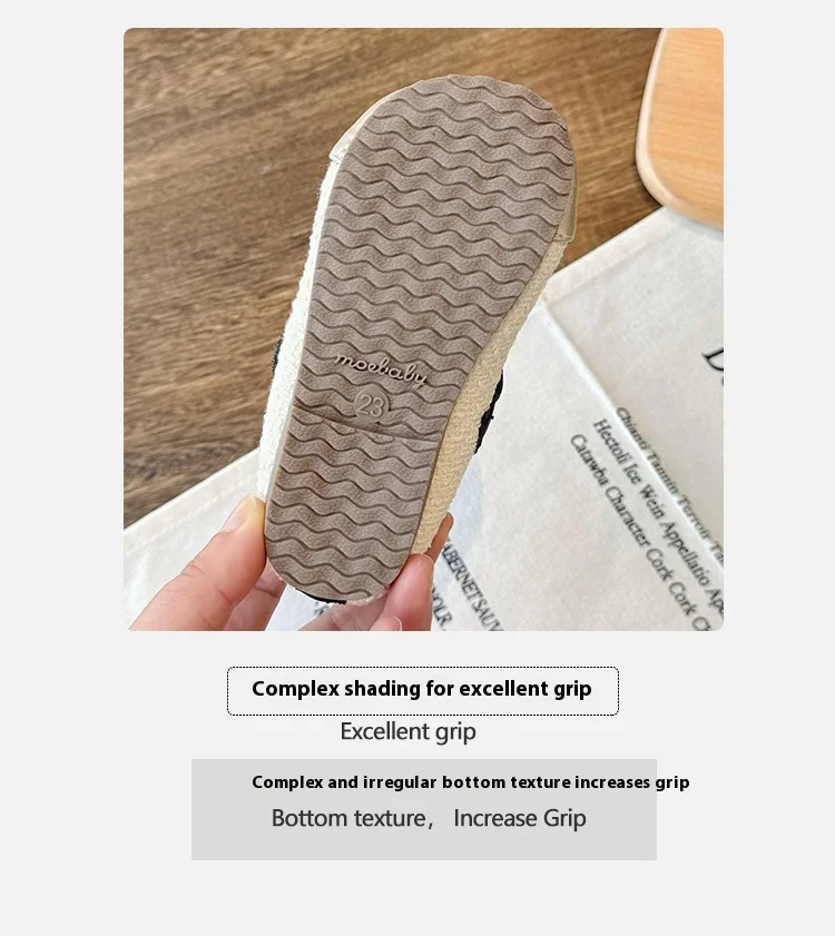 Lässige Einzelschuhe für Kinder, kleine Lederschuhe mit weichen Sohlen, kleine duftende Wind-Prinzessinnenschuhe, Kinderschuhe im britischen Stil – Detail 5